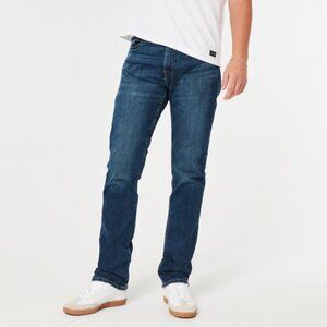 Hollister Slim Straight Leg Fit Epic Flex Dark Wash Rinse Denim Jeans Pant 26x30